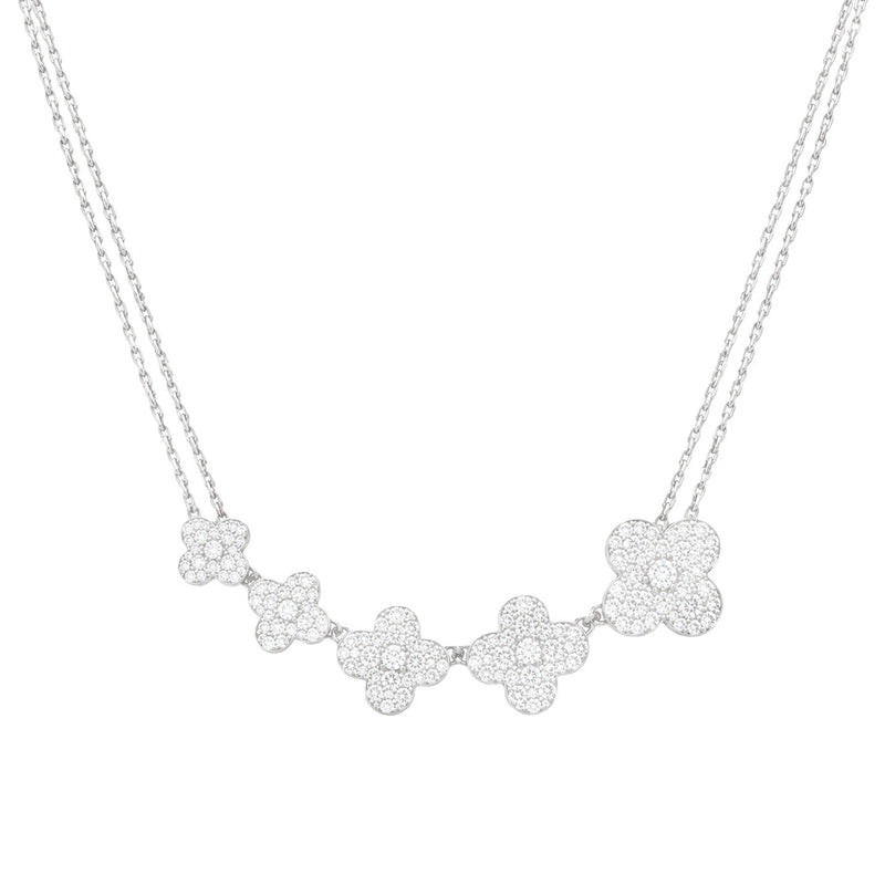 Clover Diamond Graduating Necklace