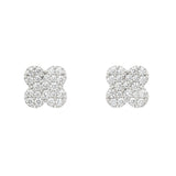 Clover Diamond Stud Earrings