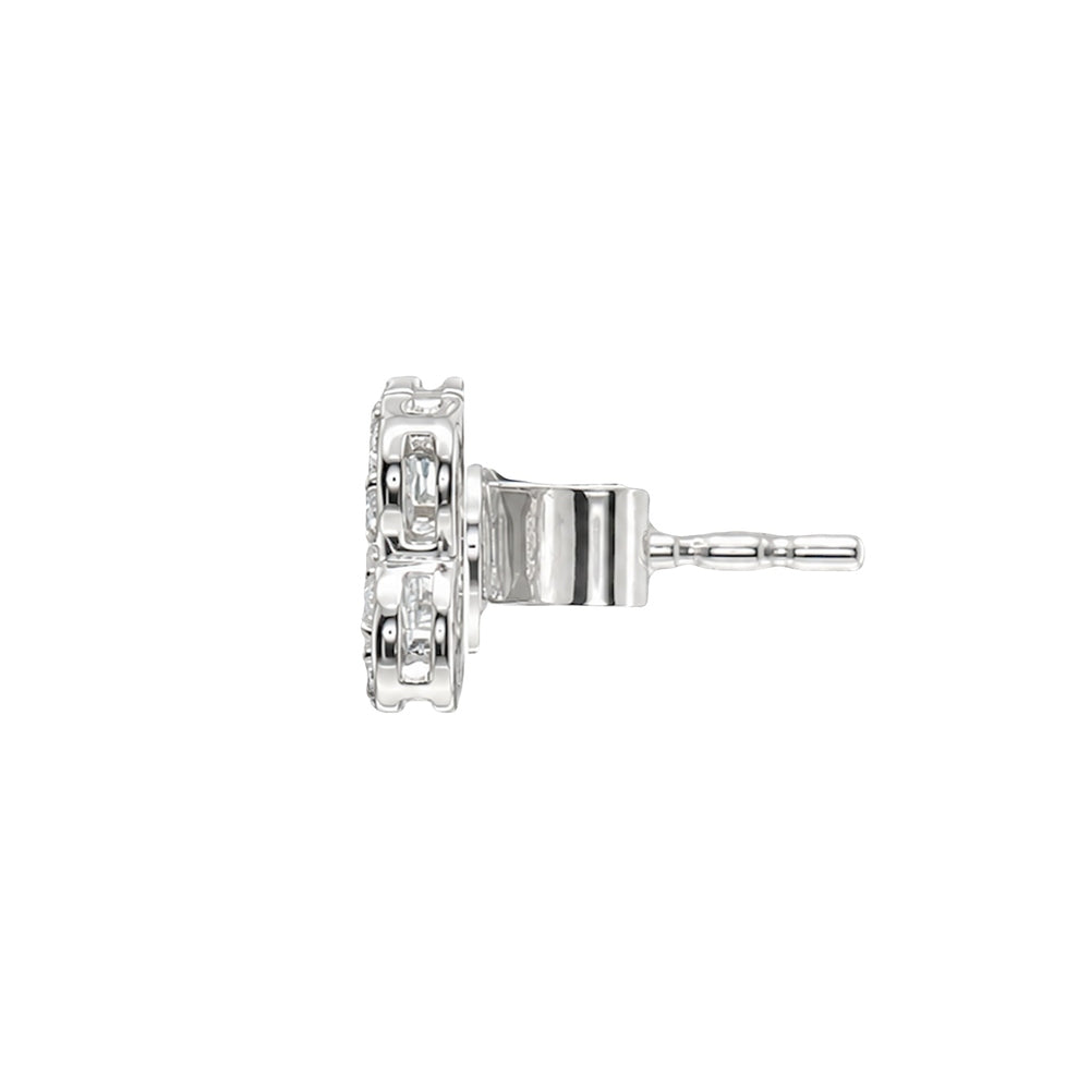 Clover Diamond Stud Earrings