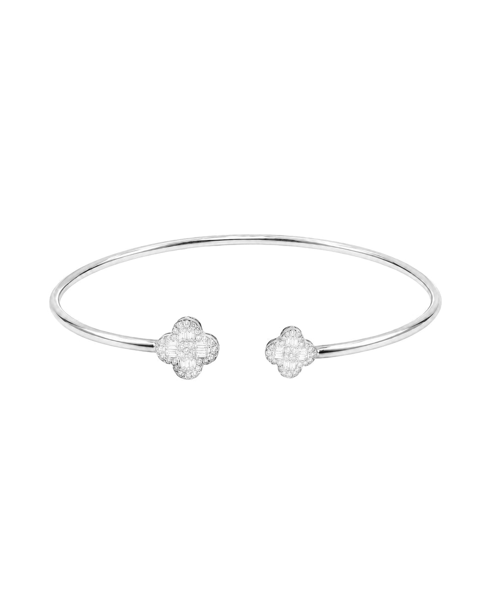 Clover Diamond Bangle