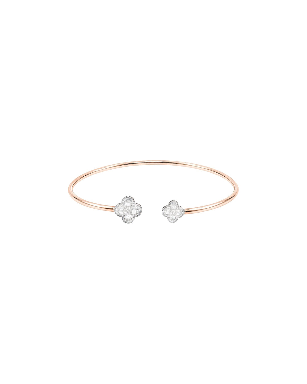 Clover Diamond Bangle