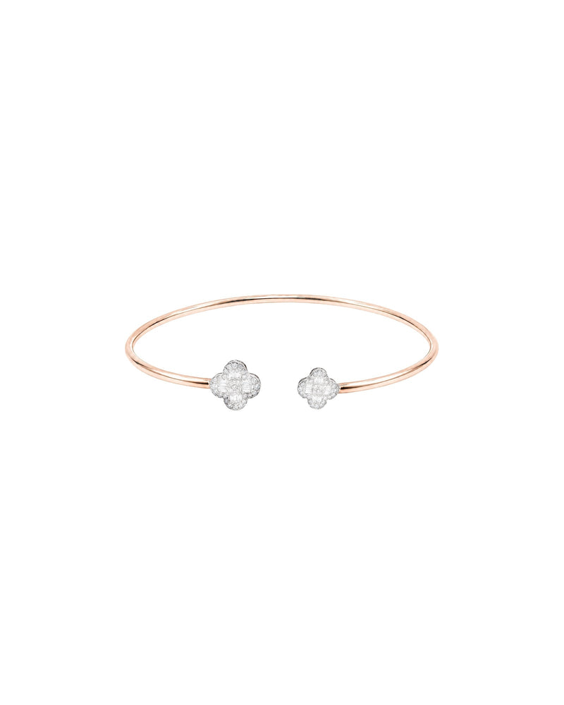 Clover Diamond Bangle