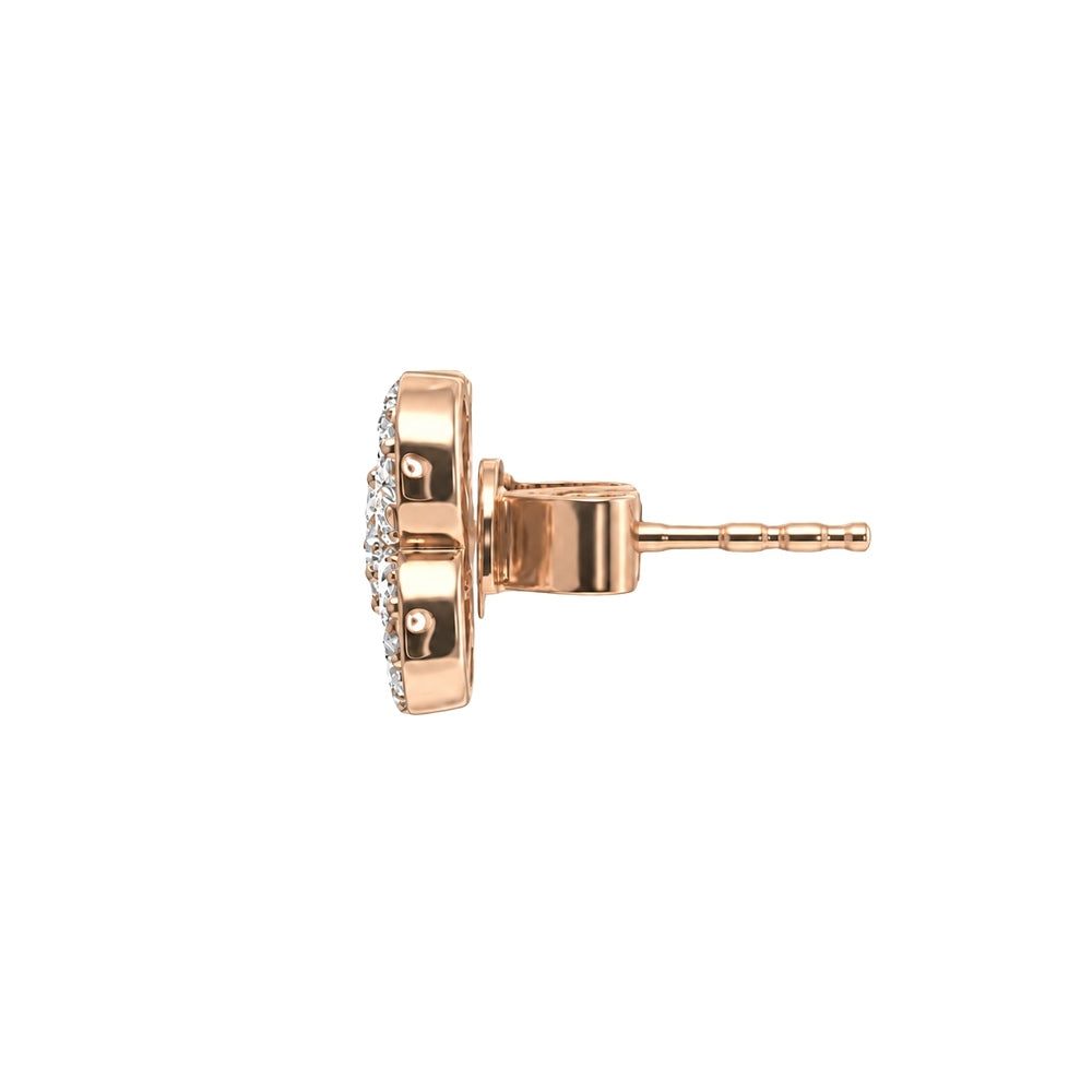 Clover Diamond Large Stud Earrings