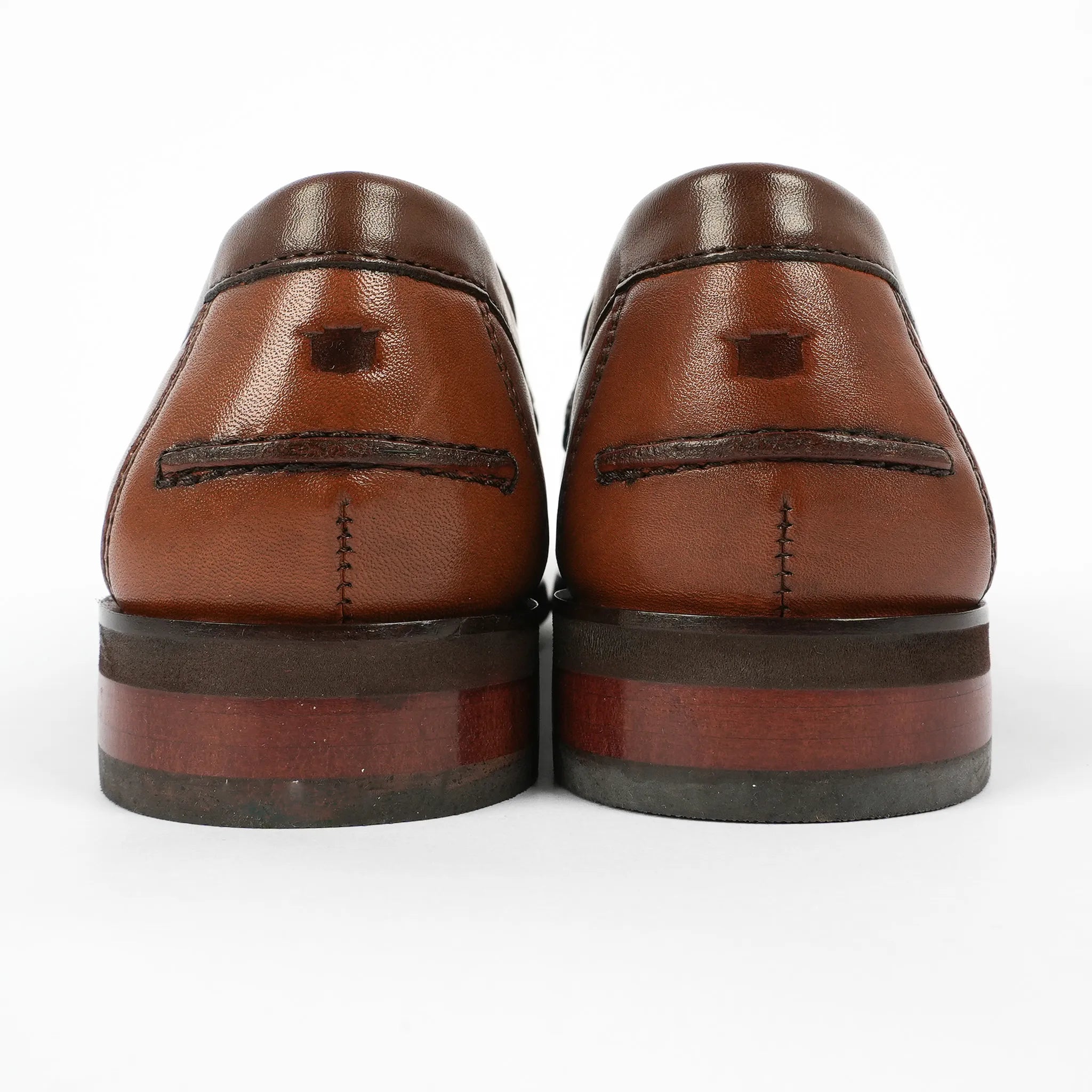 Florsheim Mens Berkley Flex Bit Leather Shoes In Cognac