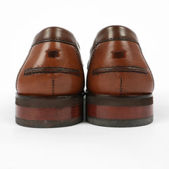 Florsheim Mens Berkley Flex Bit Leather Shoes In Cognac