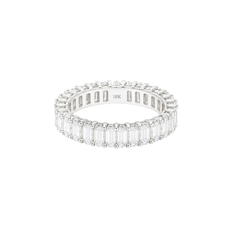 Emerald Full Eternity Wedding Band
