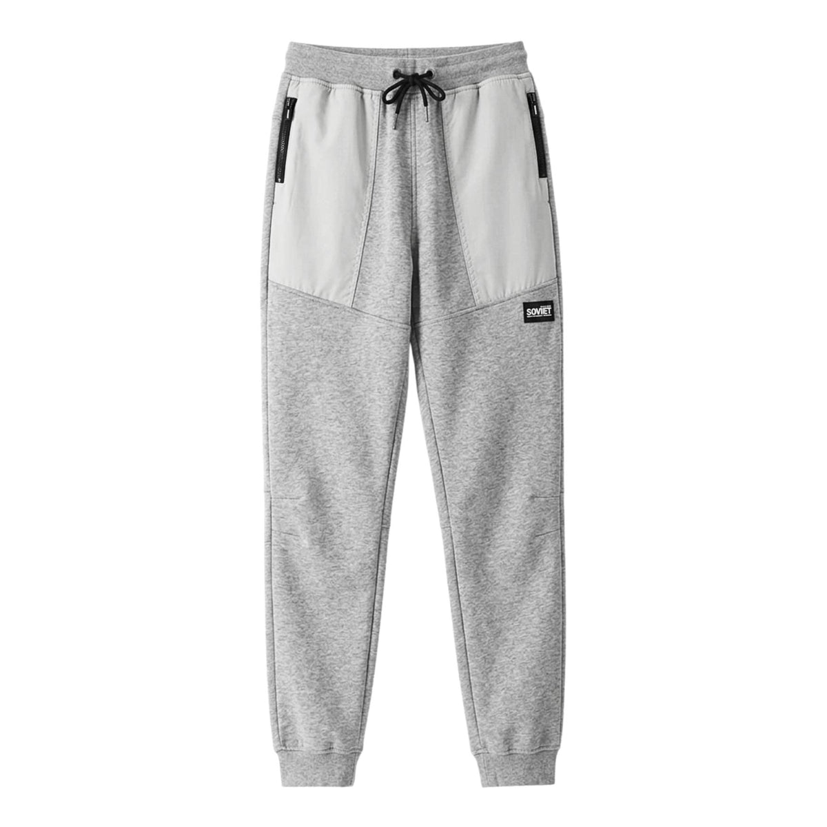 Soviet Mens Kyran Fashion Track Pants In Grey Melange