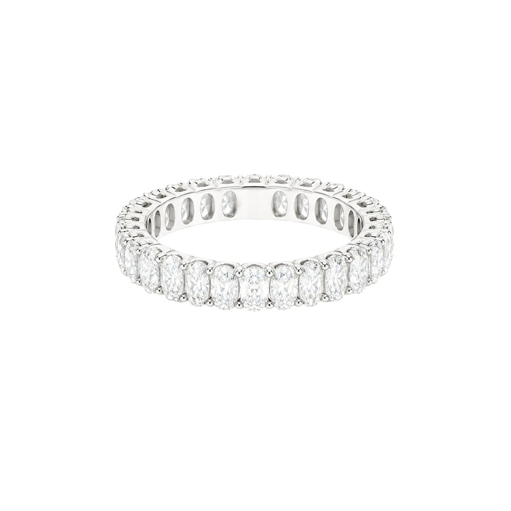 Oval Full Eternity Wedding Band