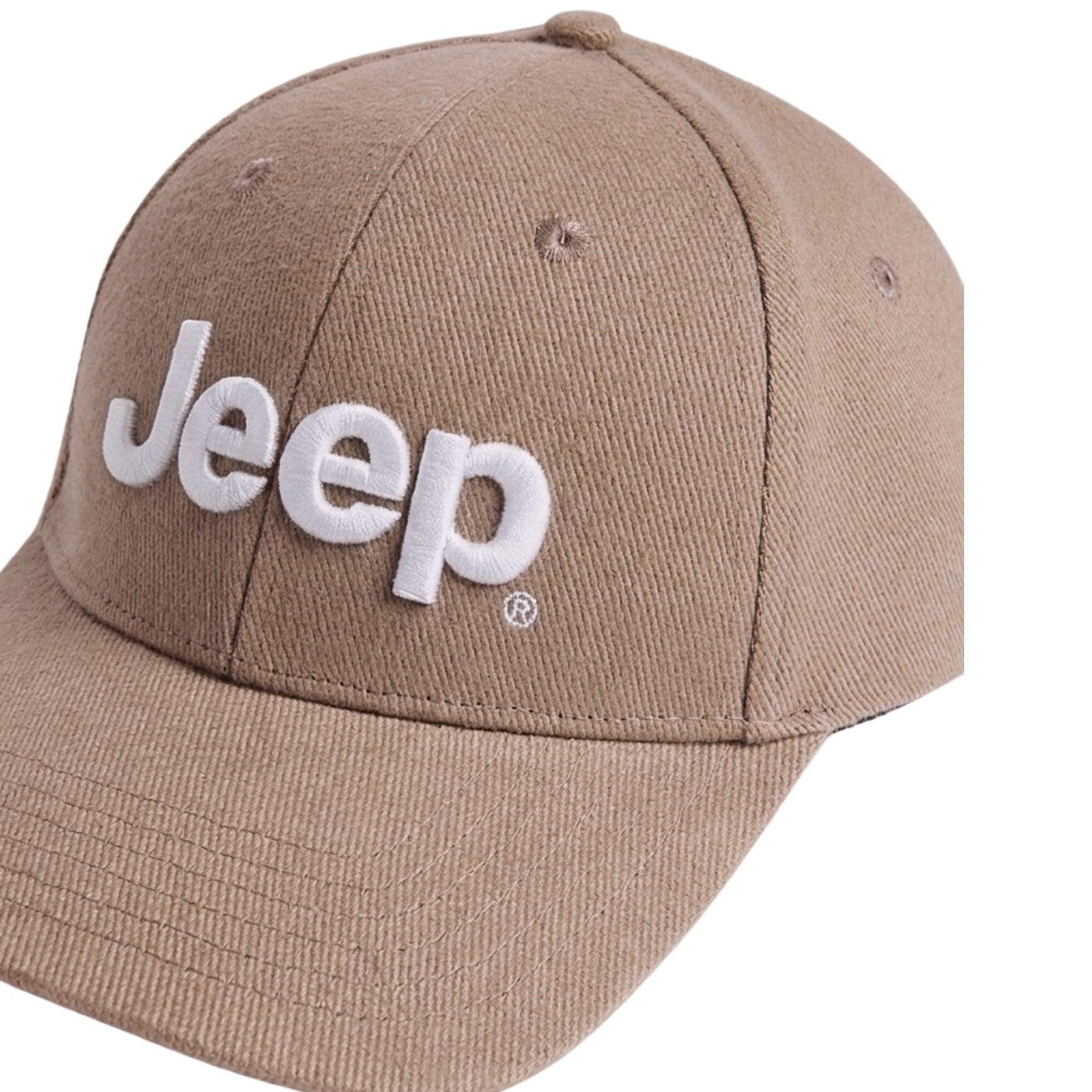 Jeep Mens U Basic Branded Cap In Khaki