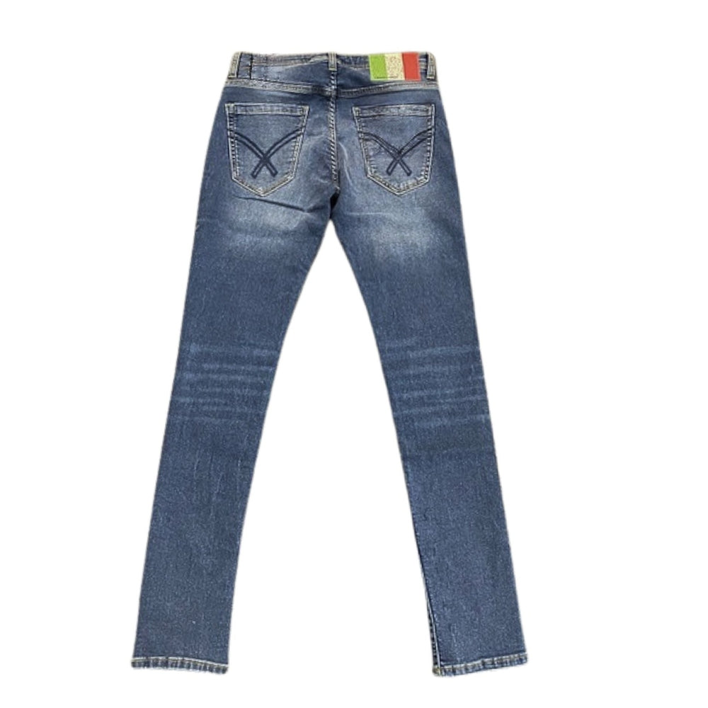 Enrico Coveri Mens Jimmy Jeans In Mid Blue