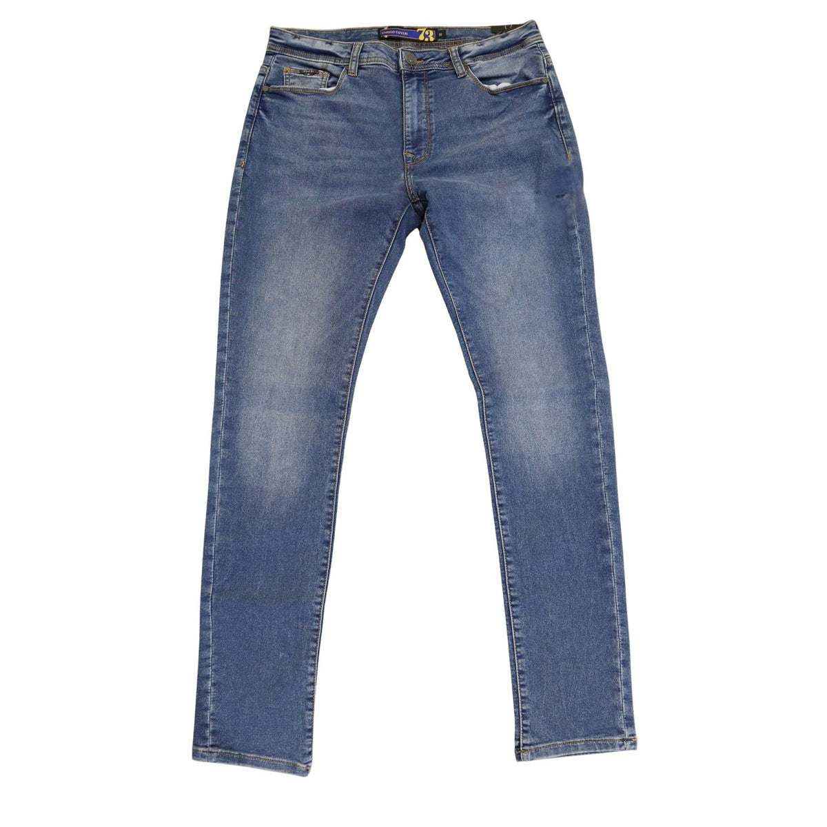 Enrico Coveri Mens Chris Jeans In Medium Blue