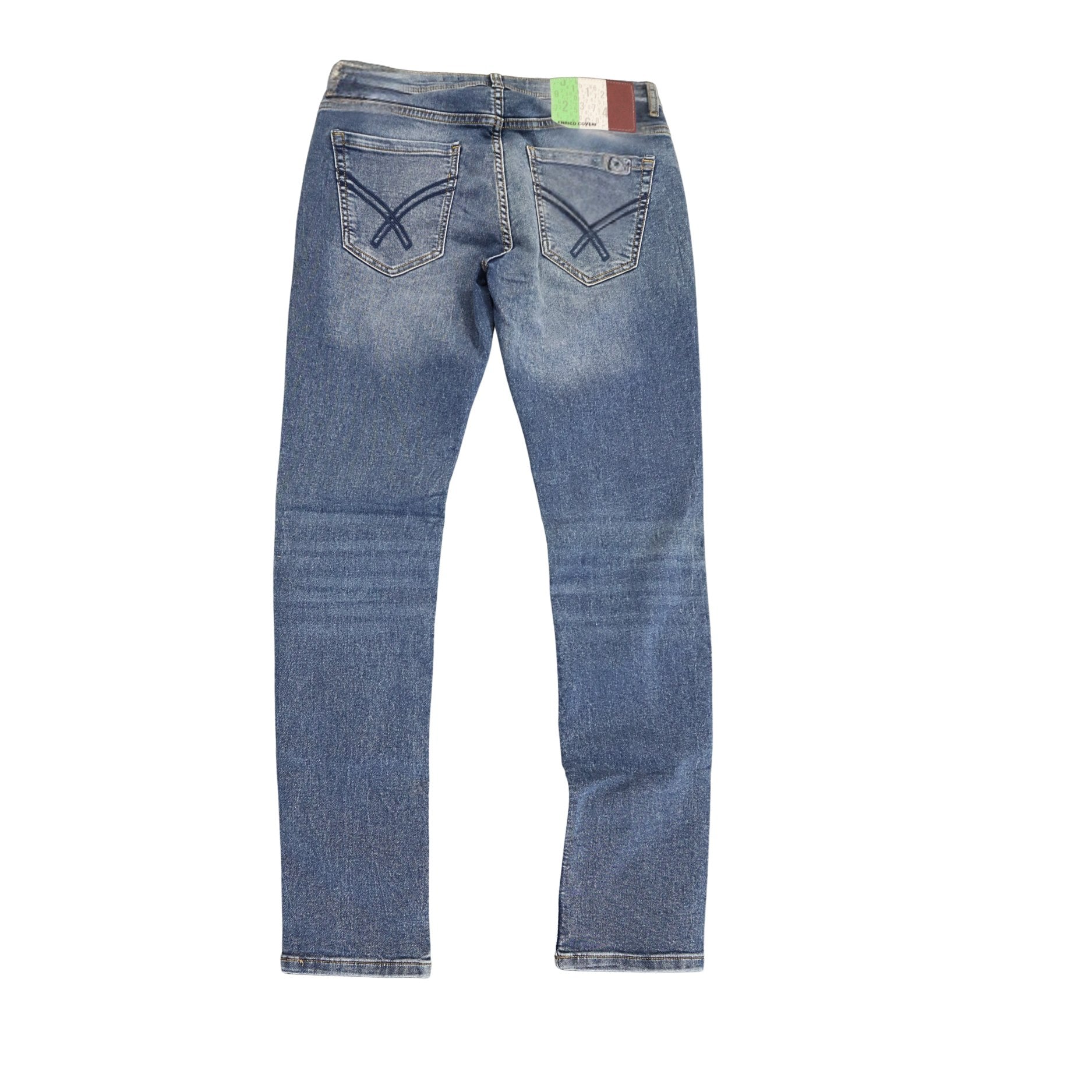 Enrico Coveri Mens Chris Jeans In Medium Blue