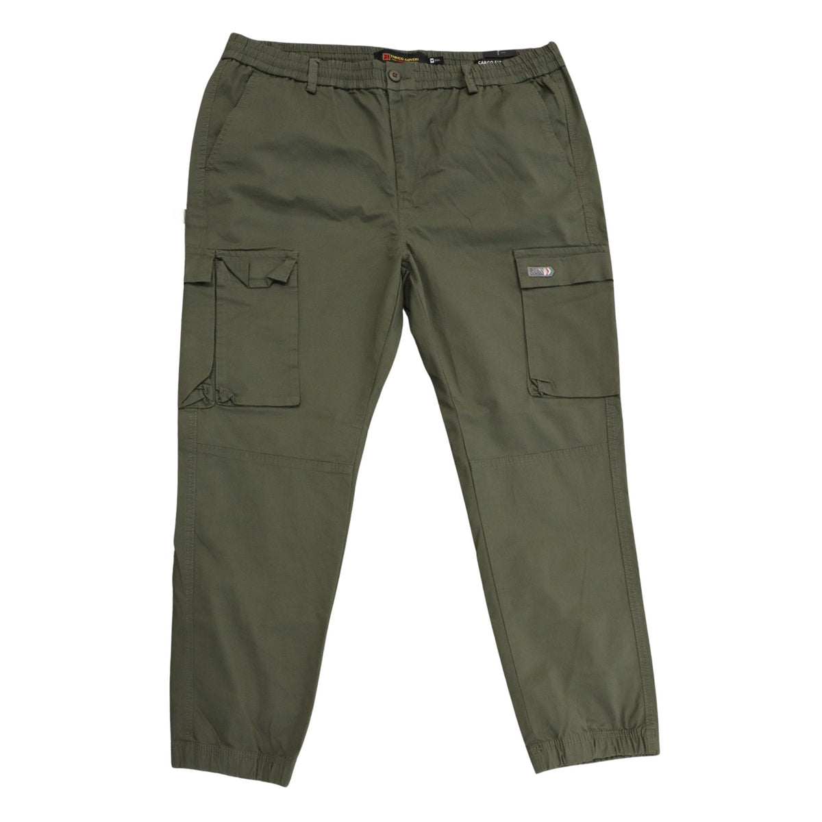 Enrico Coveri Mens Cargo Pants In Olive