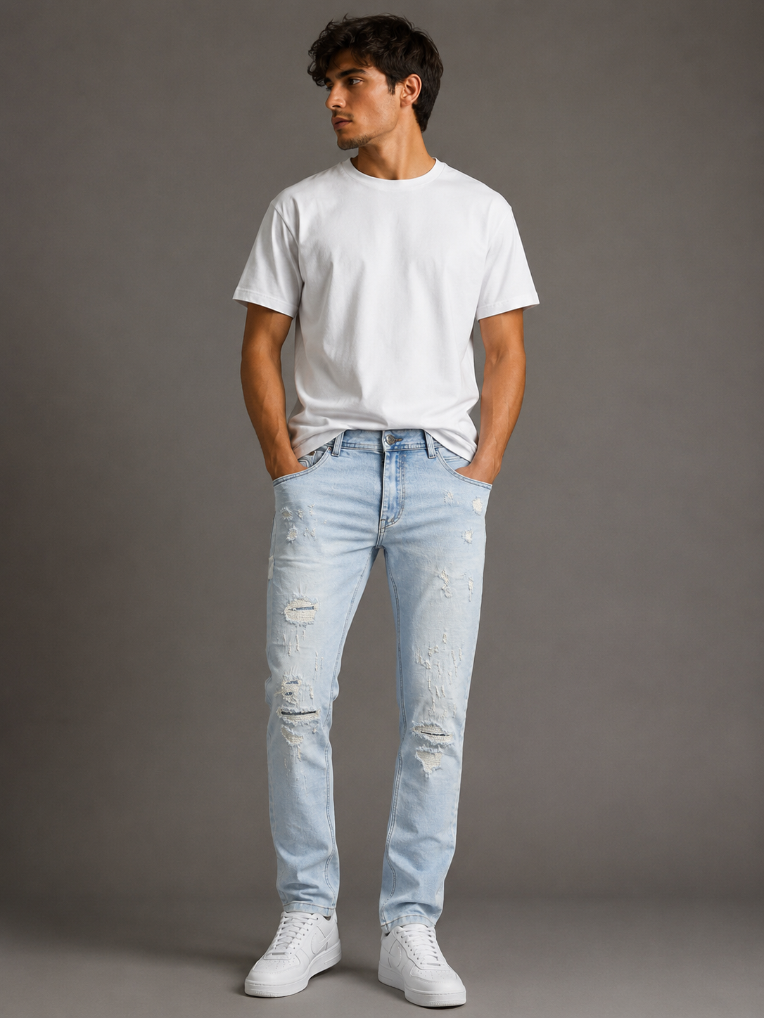 Pure Premium Teramo Jean In Light Blue