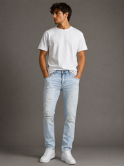 Pure Premium Teramo Jean In Light Blue