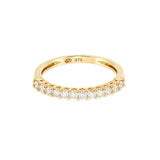 Round Half Eternity Wedding Band