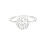 1.00ct Round Halo Engagement Ring