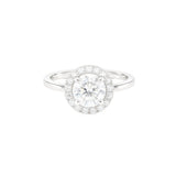 1.00ct Round Halo Engagement Ring