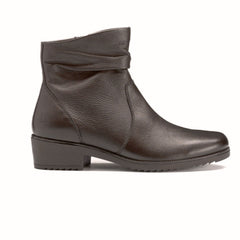 Hush Puppies Ladies Picabo Leather Boots In Coffee