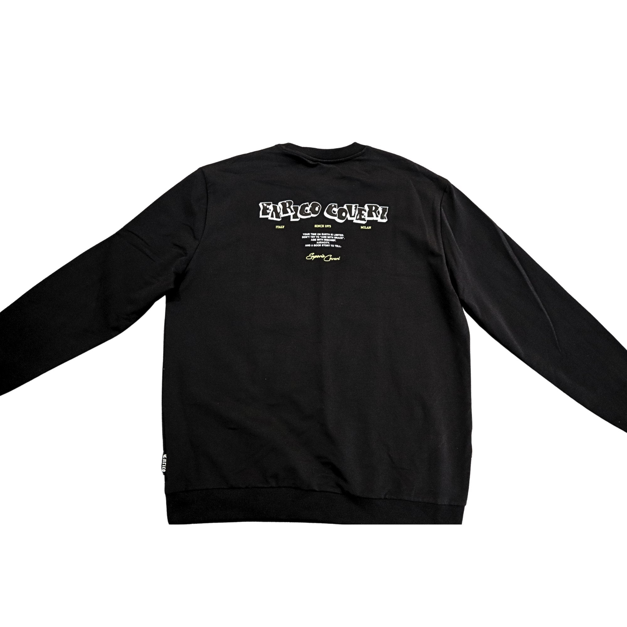 Enrico Coveri Mens 14 Sweatshirt In Black