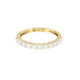 Round Half Eternity Wedding Band