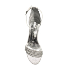 Orbit Ladies Sandal Heels In Silver