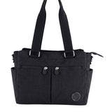 Free Spirit Large Multi Pocket Handbag In Black