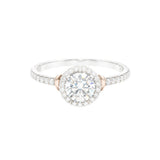 1.00ct Round Halo Engagement Ring