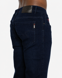 Soviet Mens 9060 Straight Leg Jeans in Black & Blue