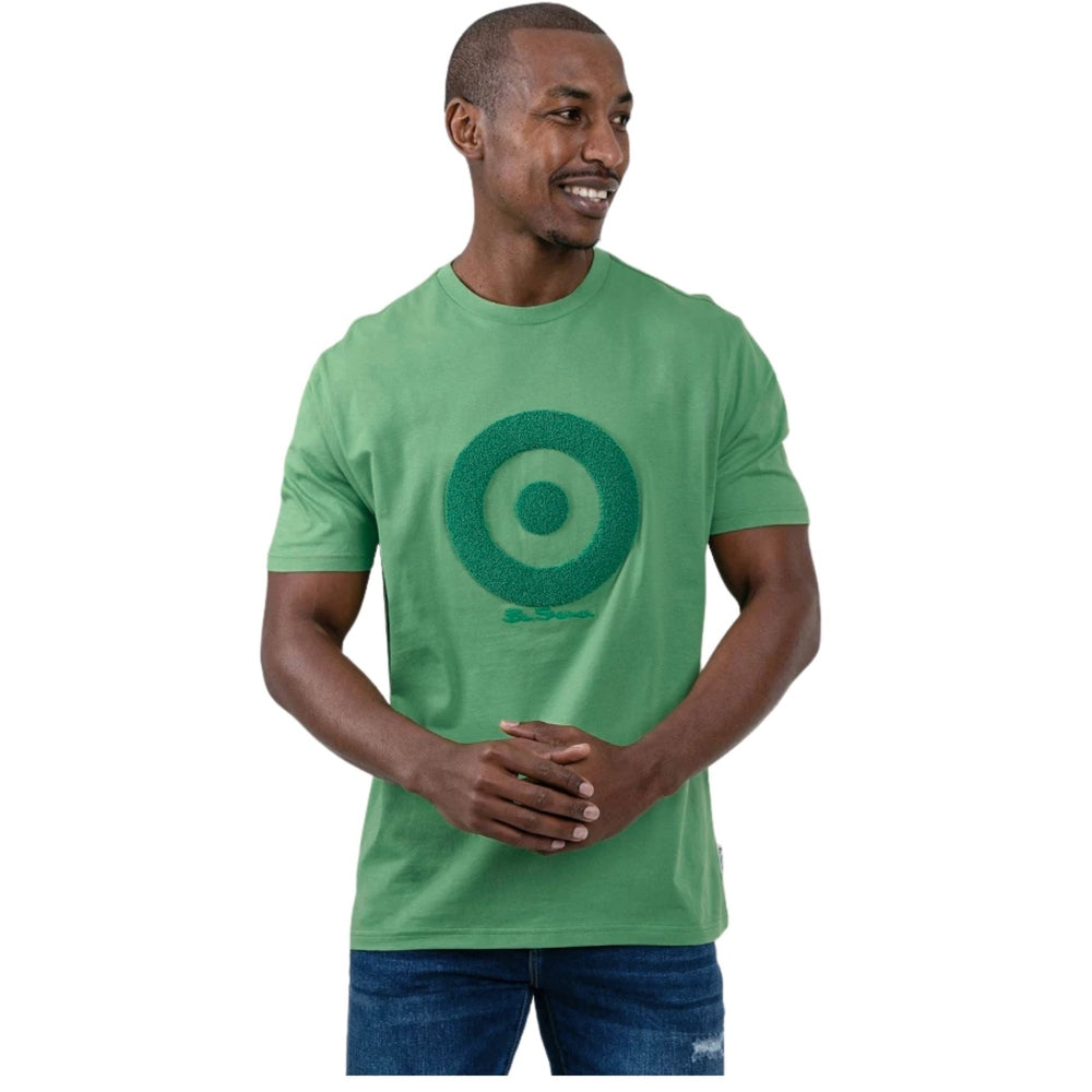 Ben Sherman Mens Target Towelling T-Shirt In Tea