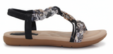 Foot Flex Ladies Sandals In Black