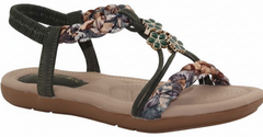 Footflex Womens Sandals In Olive