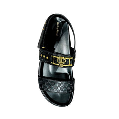 Pure Premium Sole Sandals For Men In Black