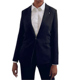 Polo Womens Cara Suit Blazer In Navy