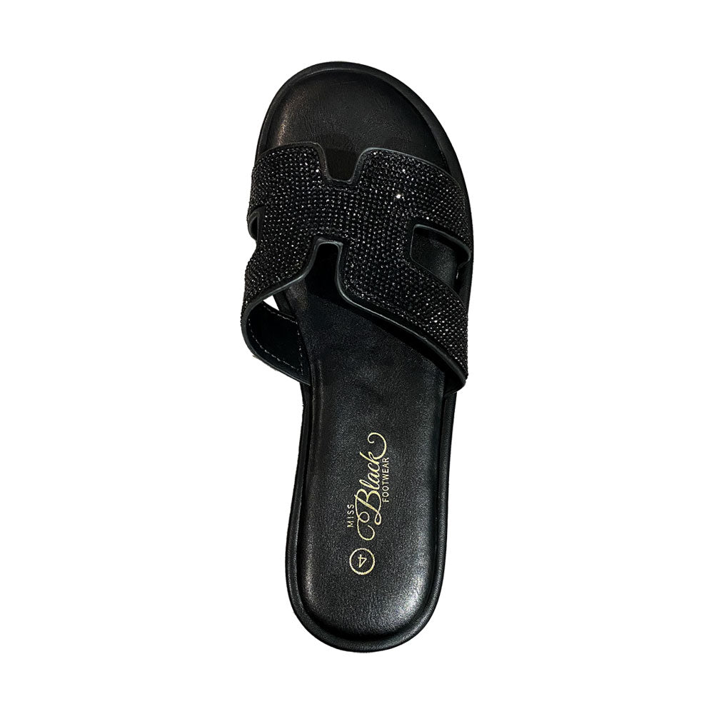 Miss Black Ladies Kali 5 Sandals In Black