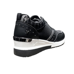 Butterfly Feet Ladies Empire 2 Shoes In Black and White