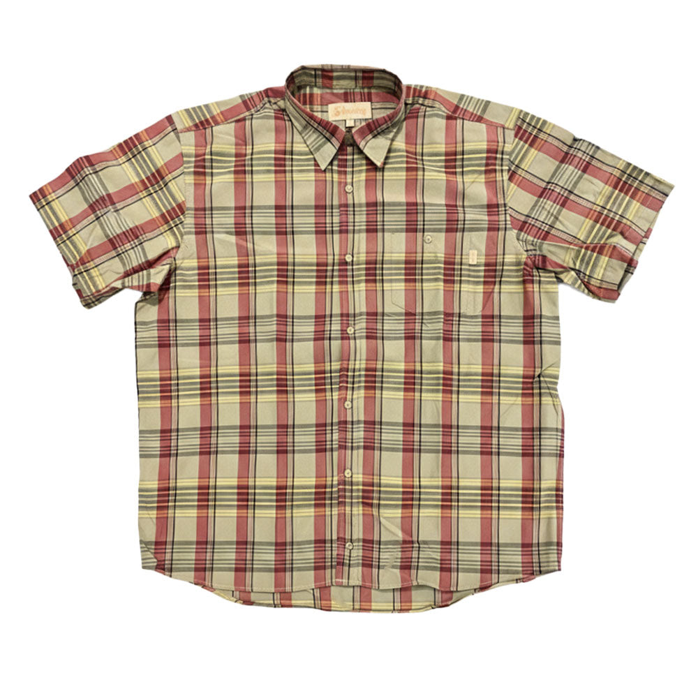 Sterling Mens Oxford Check Shirt Twinpack In Beige