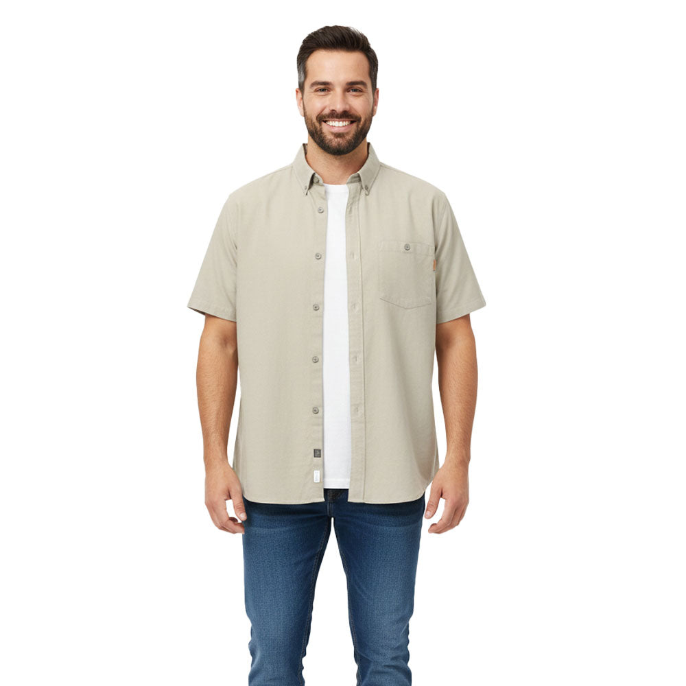 Sterling Mens Oxford Check Shirt Twinpack In Beige