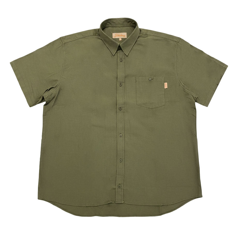 Sterling Mens Oxford Check Shirt Twinpack In Olive