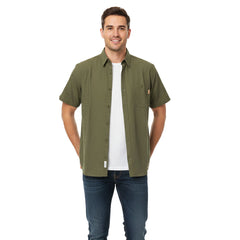 Sterling Mens Oxford Check Shirt Twinpack In Olive