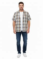 Sterling Mens Oxford Check Shirt Twinpack In Light Blue