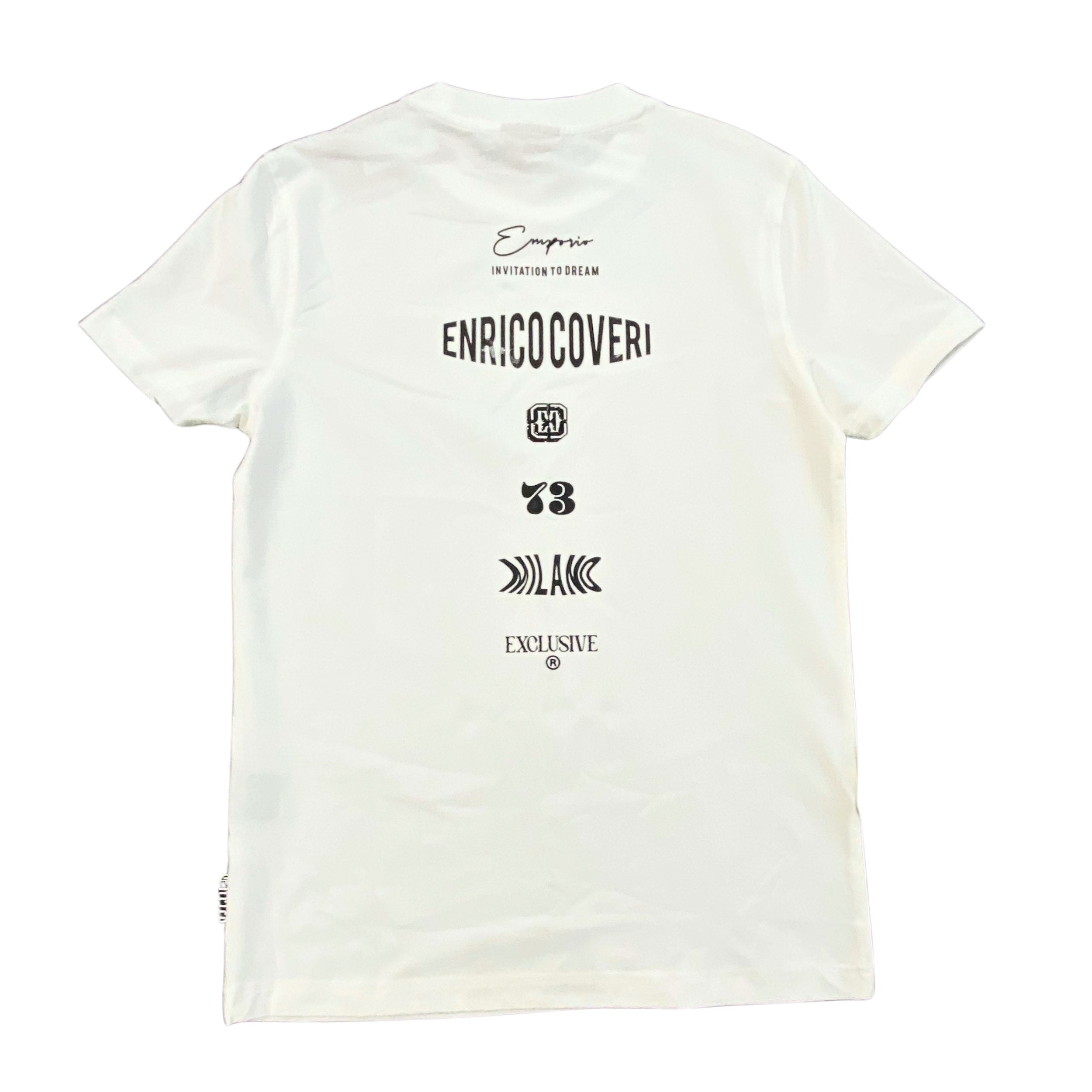 Enrico Coveri Mens 301 T-Shirt In Off White