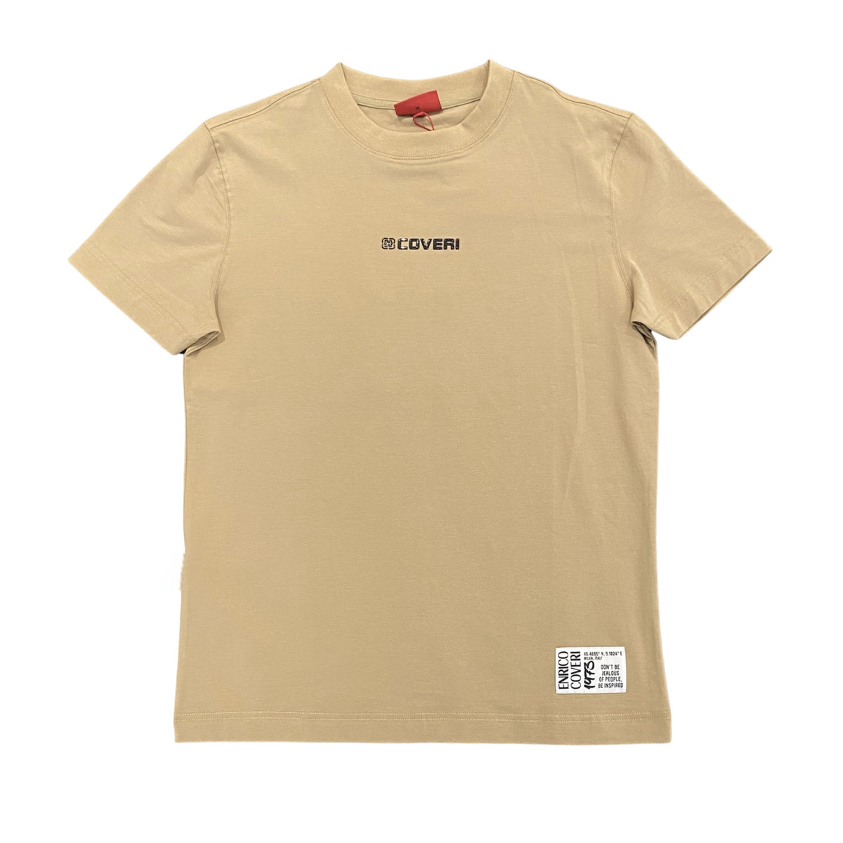 Enrico Coveri Mens 76 T-Shirt In Khaki