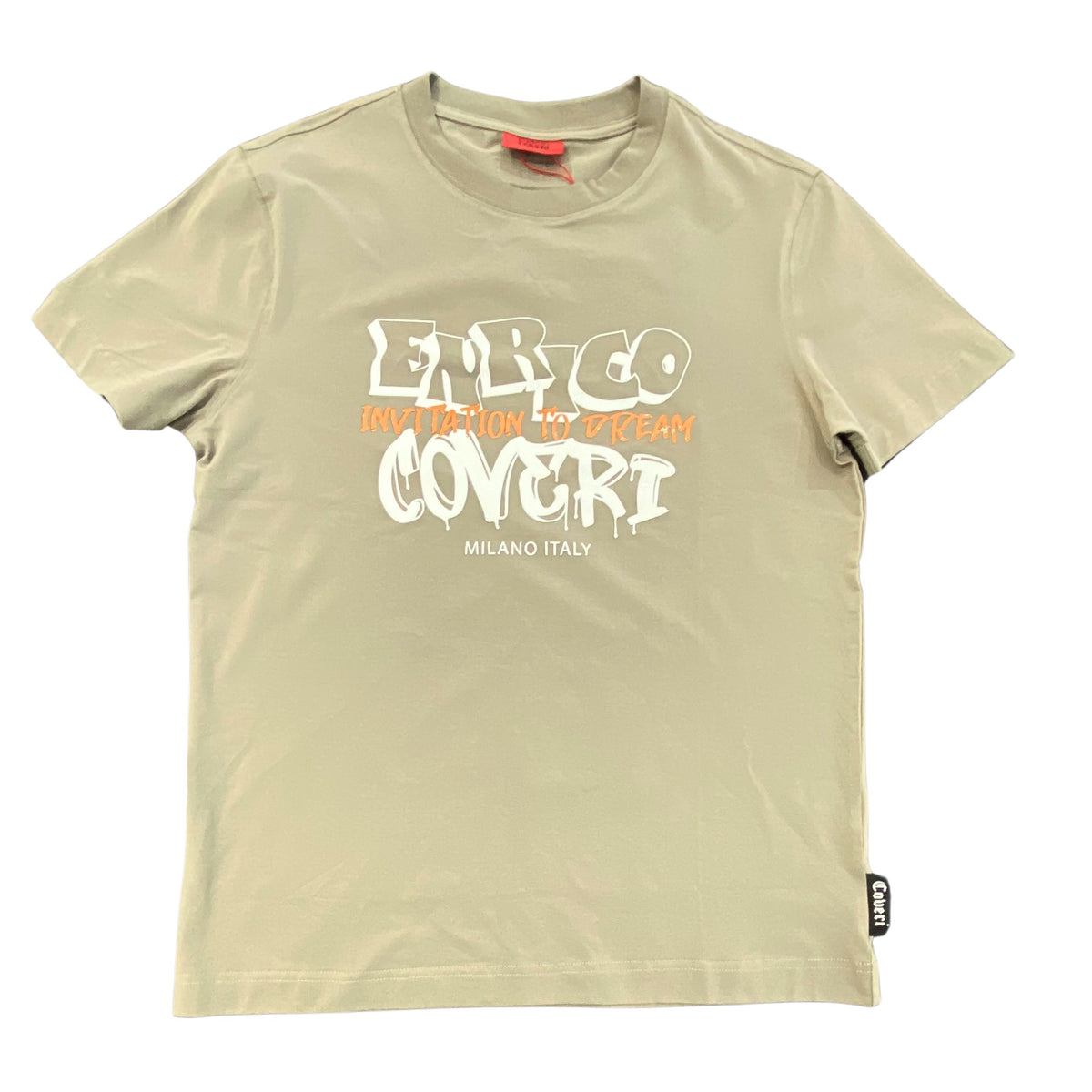 Enrico Coveri Mens 3 T-Shirt In Green Grey