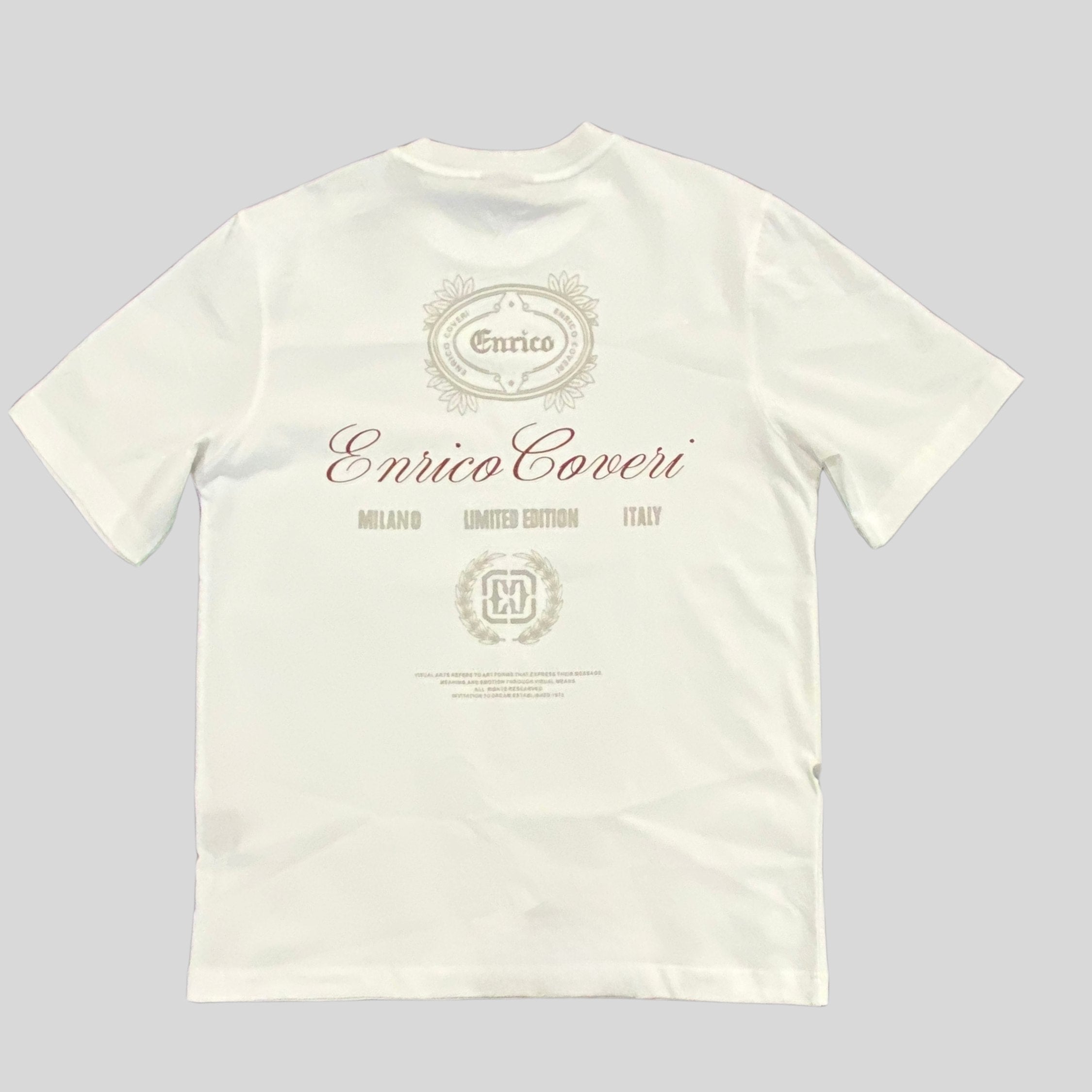 Enrico Coveri Mens 527 Oversixed T-Shirt In Off White