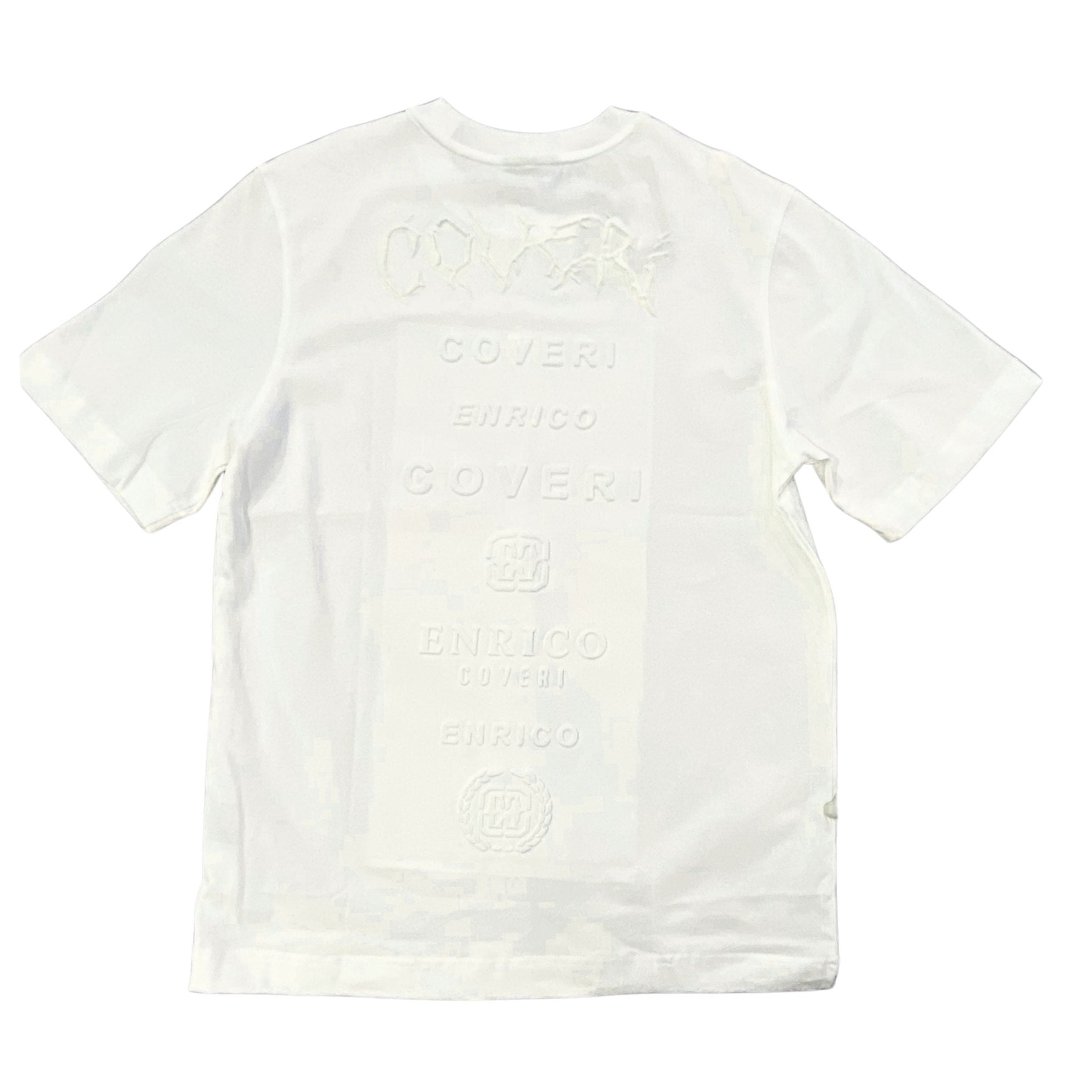 Enrico Coveri Mens 513 T-Shirt In Off White