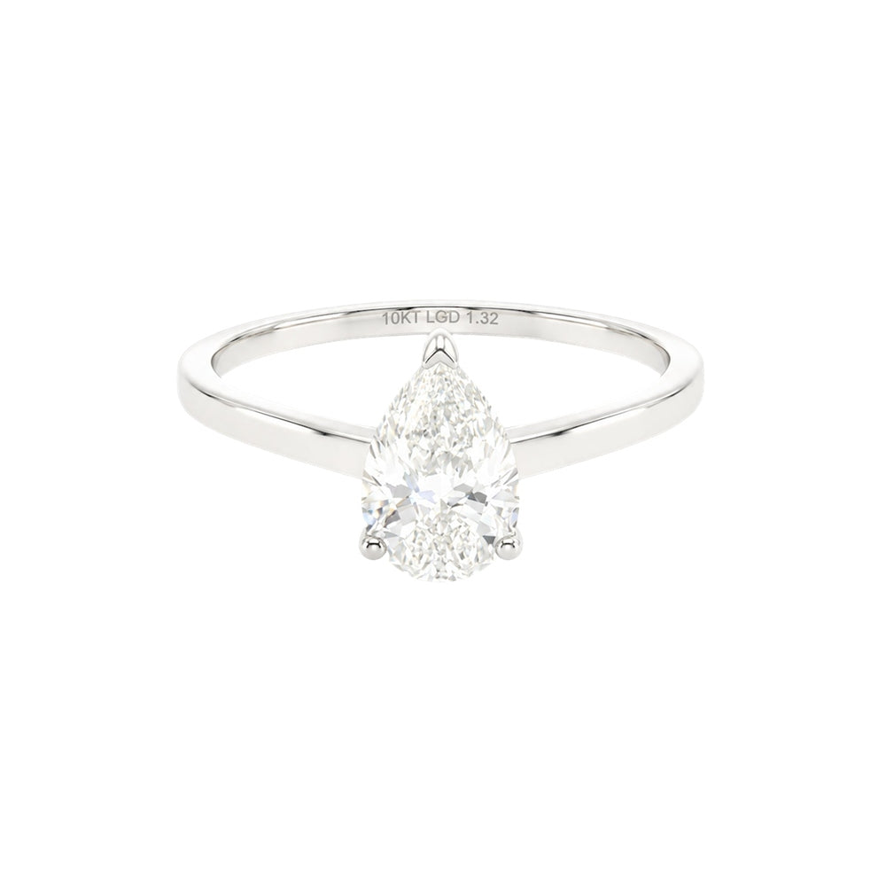 1.30ct Pear Solitaire Engagement Ring
