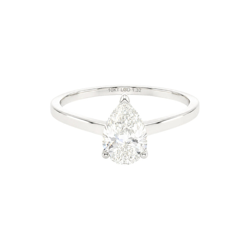 1.30ct Pear Solitaire Engagement Ring