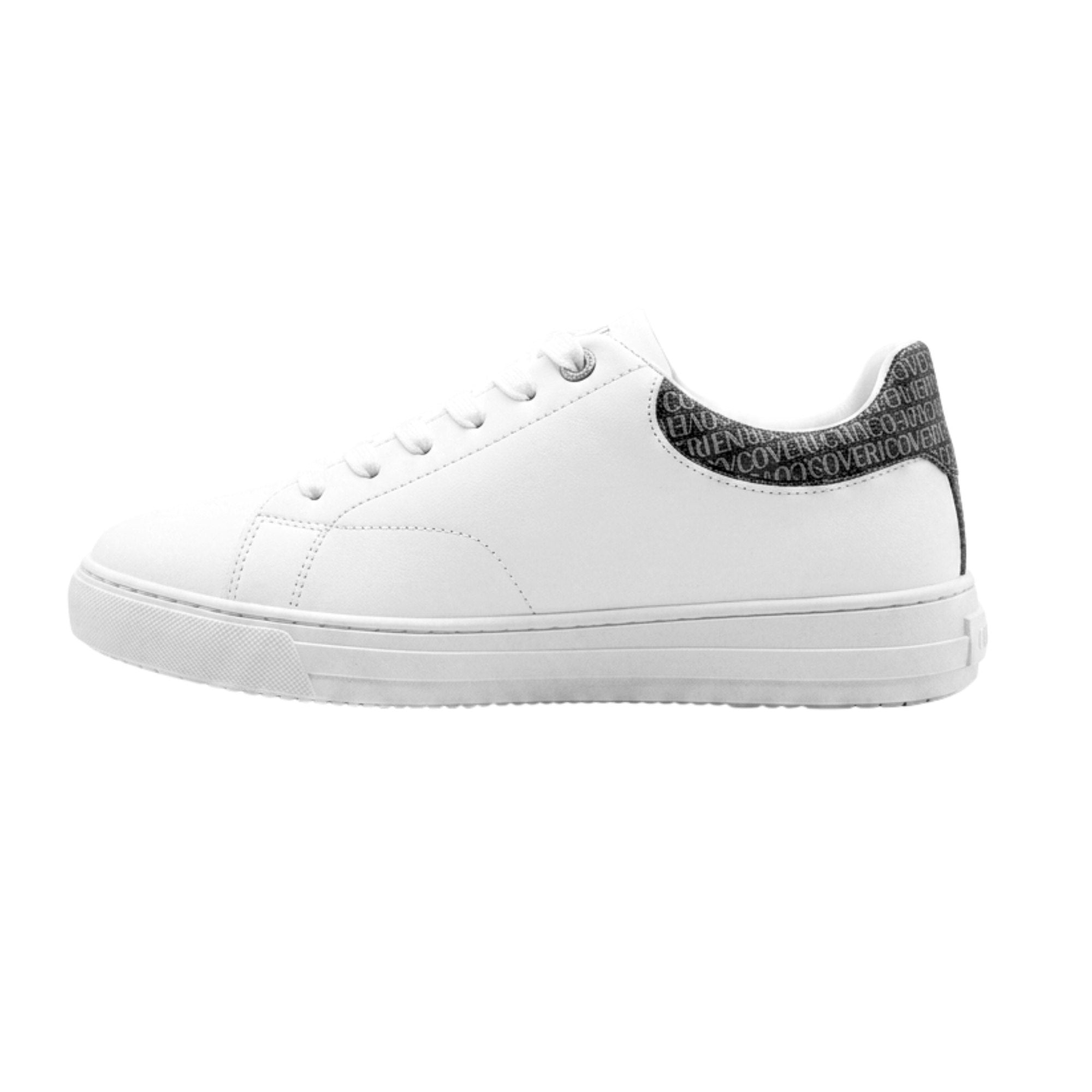 Enrico Coveri Mens Sneakers In White & Black