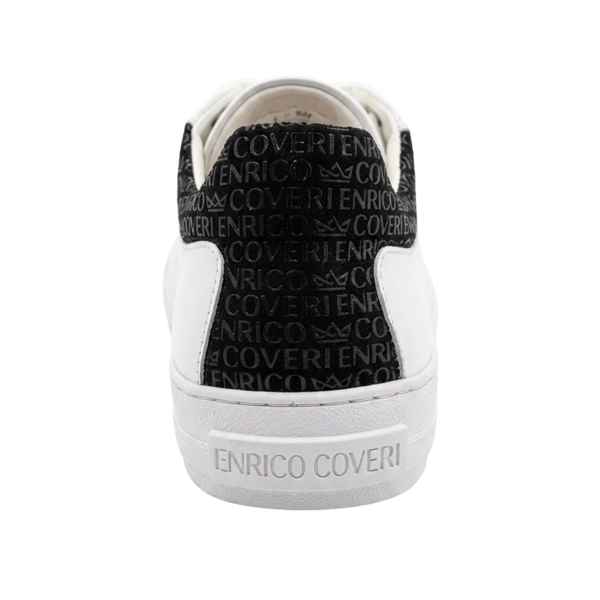 Enrico Coveri Mens Sneakers In White & Black